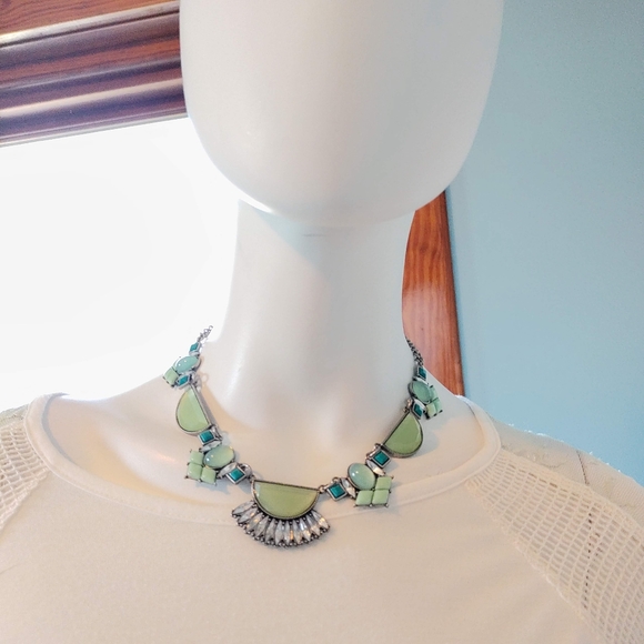 Lea Sophia glacial retired necklace adjustable bib 16-19" - Picture 6 of 8